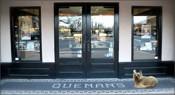 Store with pup